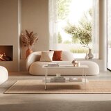 MOME Kremno bela kovinska klubska mizica 58x90 cm Beatrix – | Shoptok.si