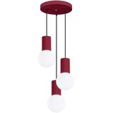 Sollux Lighting Obesna svetilka HALO 3P burgundske barve, (5000352299) Cene