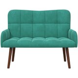 SOFA za dvije osobe Tirkizna 115 x 61 x 87 cm Baršun | shoptok.hr