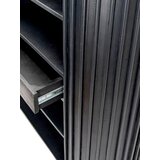 Livetastic STOJEČ REGAL 105/122/40 cm črna | Shoptok.si