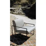 Lual Fotelja, Sa metalnom konstrukcijom, 70x82x78cm, Siva