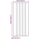 Mrežasta zavjesa za vrata protiv insekata Crna 110 x 240 cm | shoptok.hr