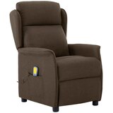  Massagerica s jastukom Smeđa 93.5 x 67.5 x 101.5 cm tkanina | shoptok.hr