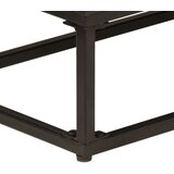  Komoda crna 55 x 30 x 76 cm od masivnog drva manga i željeza Slike