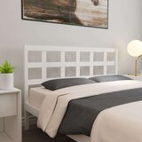  Uzglavlje za krevet bijelo 165 5x4x100 cm od masivne borovine | shoptok.hr