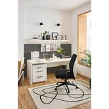 XORA pisalna miza leseni material bela, visoki sijaj | Shoptok.si