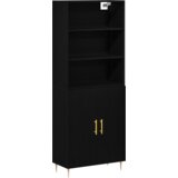  Visoki ormar Crni hrast 69.5x34x180 cm Inženjersko drvo | shoptok.hr