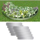 vidaXL Set ograda za travnjak od pocinčanog čelika 10 kom 100 x 20 cm Cijene