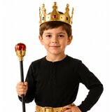  Dječja kruna i štap za igru - crno/zlatna | Shoptok.si