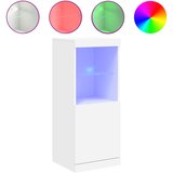  Komoda s LED svjetlima bijela 41x37x100 cm Slike