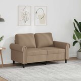  Dvosjed od tkanine boja cappuccina 120 cm od umjetne kože | shoptok.hr