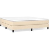  Krevet s oprugama i madracem krem 180x200 cm od tkanine | shoptok.hr