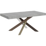 Itamoby   Volantis (90x180/284 cm) - siva, barva nog: bela, rjava - raztegljiva jedilna miza, (20842225) Cene