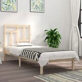 Maison Chic Posteljni okvir - Enojna postelja - Postelja za odrasle brez vzmetnice 90x200 cm trdna borovina-J6744, (21769939) | Shoptok.si