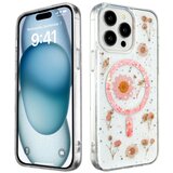  Futrola Luxury Flowers za iPhone 16 Pro (6.3) roze | ePonuda.com