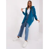 Fashionhunters Women's navy sweatshirt with insulation
