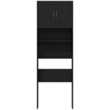 Ormarić za perilicu rublja crni hrast 64x24x190 cm inženjerski drvo | shoptok.hr