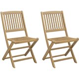  Sklopive vrtne stolice 2 kom 44 x 50 x 88 cm od drva bagrema | shoptok.hr