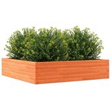  Vrtno cvetlično korito voščeno rjavo 100x100x23 cm borovina | Shoptok.si