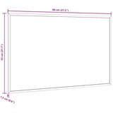  Magnetna bijela ploča s okvirom od masivnog borovog drva 80 x 55 cm | shoptok.hr