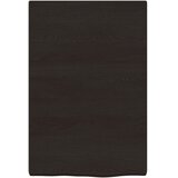  Zidna polica tamnosmeđa 40x60x(2-4) cm od obrađene hrastovine | Eponuda.com
