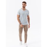 Ombre BASIC classic men's tee-shirt with a serape neckline | Shoptok.si