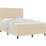  Posteljni okvir z vzmetnico Bež Blago 160 x 200 cm, (22067057) Slike
