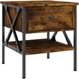 The Living Store Nočna omarica dimljen hrast 40x42x45 cm inženirski les - Nočna Mizica, (21420910) | Shoptok.si