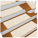 vidaXL Tepisi za stepenice 15 kom 65x21x4 cm bijeli | shoptok.hr
