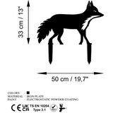 WALLXPERT Dekorativna figura Lisica 01, 48x50 cm, 1,5 mm | Eponuda.ba