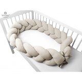 MimiNu ogradica/pletenica Velvet 220 cm - svjetlije bež | shoptok.hr
