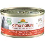 Almo Nature 70g Almo Nature 6 x 70 g - HFC losos s mrkvom u želeu | shoptok.hr