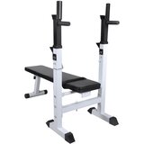  Klupa za vježbanje sa stalkom za utege i setom utega 120 kg | shoptok.hr