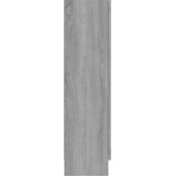  Vitrina boja sivog hrasta sonome 82,5 x 30,5 x 115 cm drvena | shoptok.hr