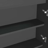 vidaXL kupaonski ormarić s ogledalom 80 x 15 x 60 cm MDF antracit | shoptok.hr