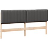  Tapecirani uzglavlje s uzglavljem Smeđa i tamno siva 180 cm | Eponuda.com