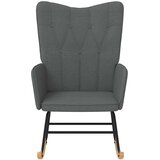  Stolica za ljuljanje od tkanine tamnosiva | shoptok.hr
