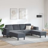  Kauč za dnevni boravak 3 pcs Tamno siva 250 x 188 x 76 cm | shoptok.hr