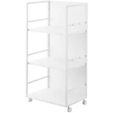 Bijeli metalni regal na kotačima 42x84,5x32 cm Tower –