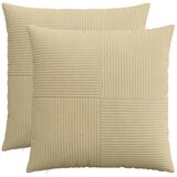  Presvlaka za jastuk 2 pcs ALMELO Siva zelena 65 x 65 cm Kord - Svijetlo zelena siva 65 x 65 cm 2 Slike