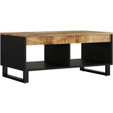 Maison Chic Klubska mizica - kavna mizica - Nizka mizica 90x50x40 cm trden mangov les, (21754439) Cene