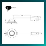Philips LED prigušiva ugradna plafonska svetiljka CILANTRO LED/5W/230V 4000K crna | Eponuda.com