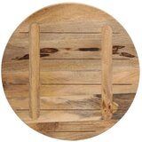 Stolna ploča Ø 60x1 5 cm okrugla od masivnog grubog drva manga | shoptok.hr