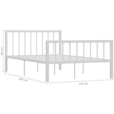 Za krevet bijeli metalni 120 x 200 cm | shoptok.hr