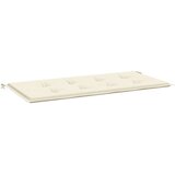  Jastuk za vrtnu klupu krem 120 x 50 x 3 cm od tkanine Oxford | shoptok.hr
