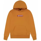 Levi's Otroški pulover oranžna barva, s kapuco