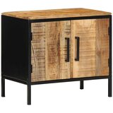  Noćni ormar Smeđa i crna 50 x 30 x 45 cm Čvrsto drvo manga | shoptok.hr