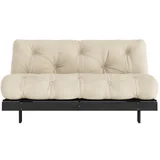 Bež sklopiva sofa 160 cm Roots Black Night –