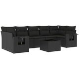 vidaXL 8-dijelni set vrtnih sofa od poliratana s jastucima crni | shoptok.hr