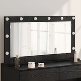 vidaXL ogledalo za toalet Crni hrast Drvo, Staklo 100 x 55 x 18 cm | shoptok.hr